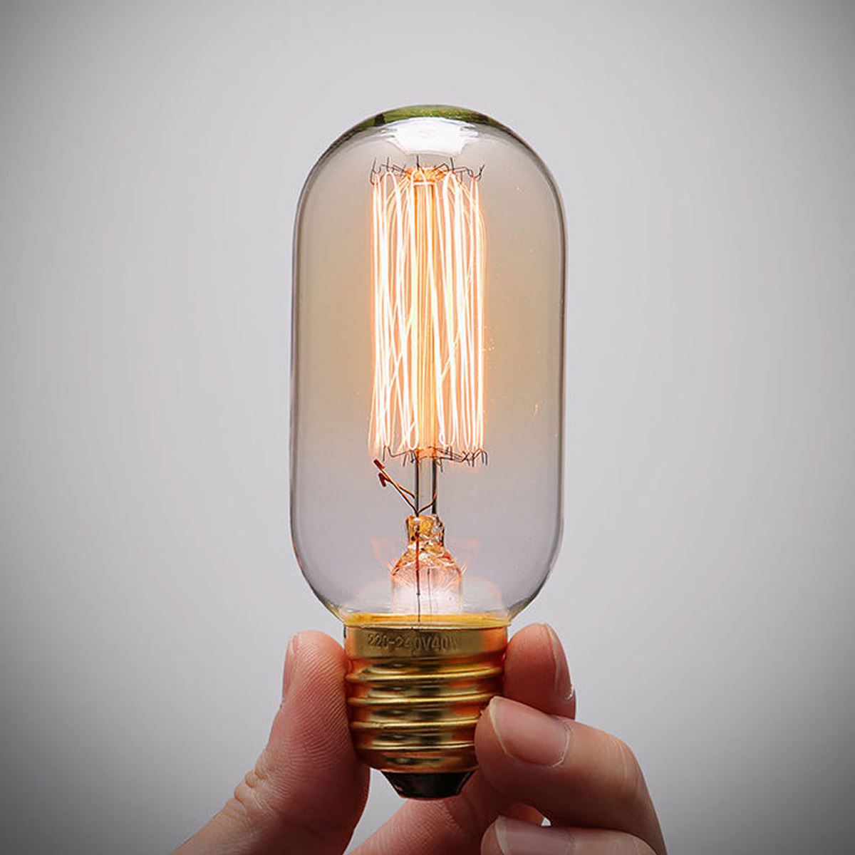 Dimmable B22 E27 Vintage Charm Filament Incandescent Tall Edison Bulb