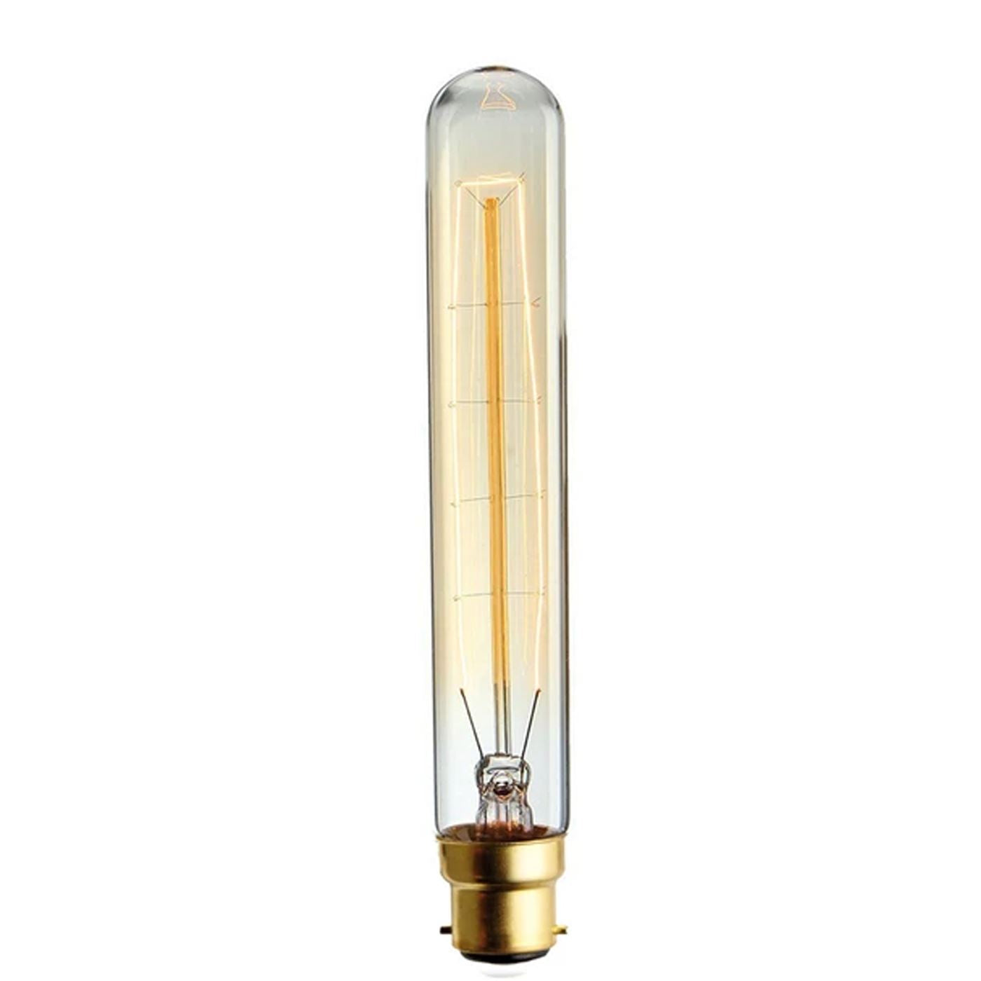 Dimmable B22 E27 Vintage Charm Filament Incandescent Tall Edison Bulb