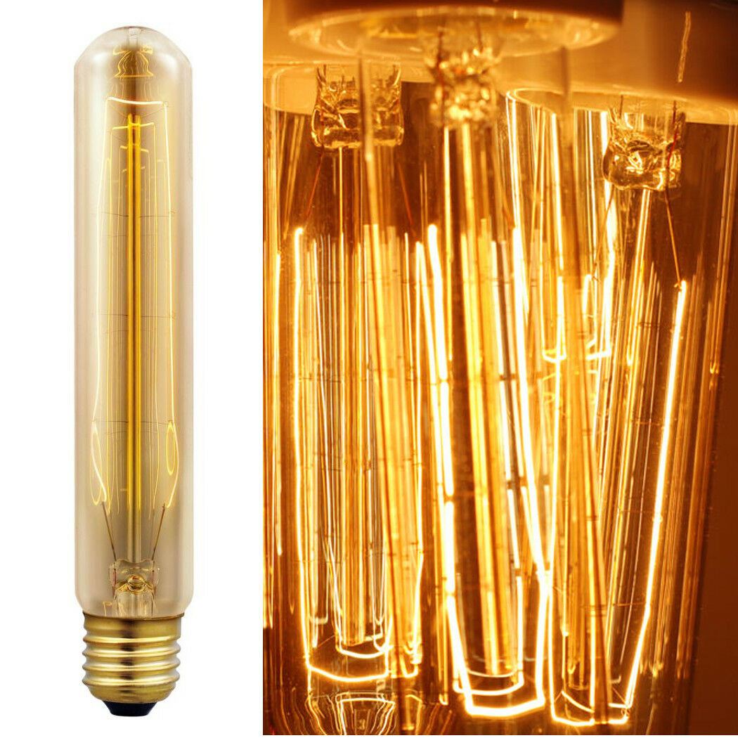 Dimmable B22 E27 Vintage Charm Filament Incandescent Tall Edison Bulb