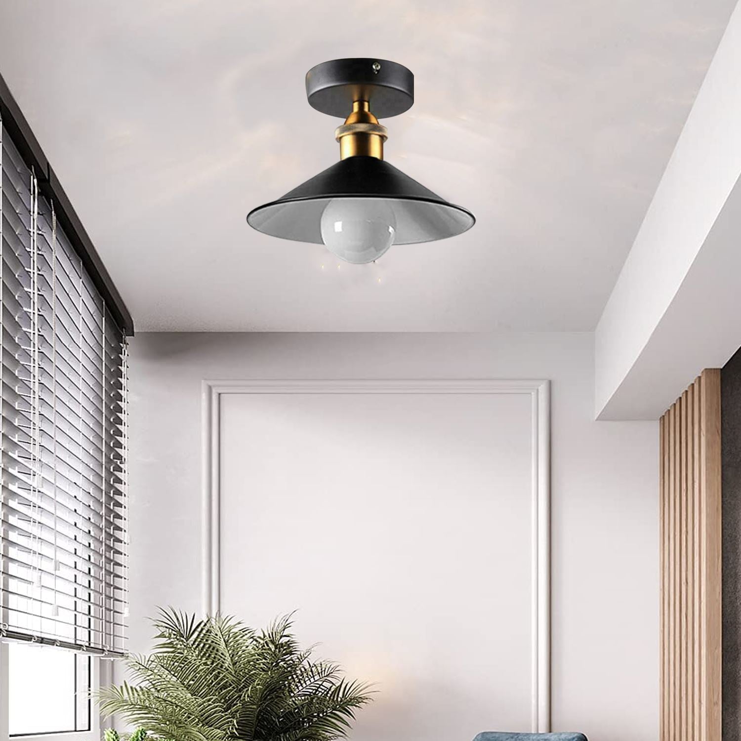 Ceiling Light Round Cone Down Lights Bathroom Kitchen Living Room Ceiling Lamp~1349 - LEDSone UK Ltd