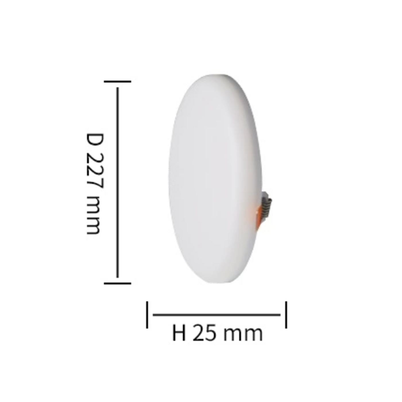 Modern LED Round Recessed Ultra slim Ceiling Flat Panel down Light Cool White Indoor Light~1295 - LEDSone UK Ltd