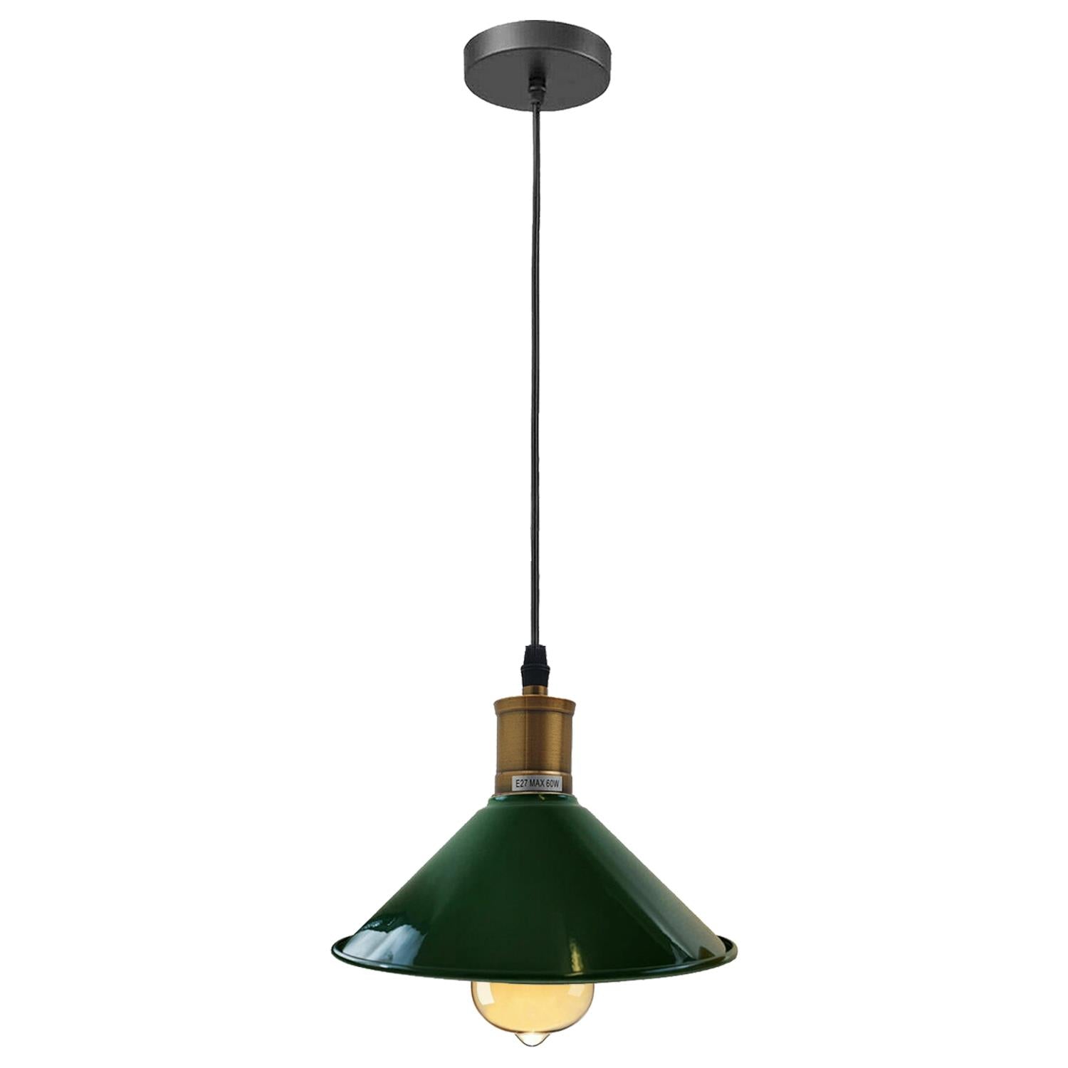 Vintage Industrial Ceiling Pendant Light Retro Loft Style Metal Shade Lamp~1420 - LEDSone UK Ltd