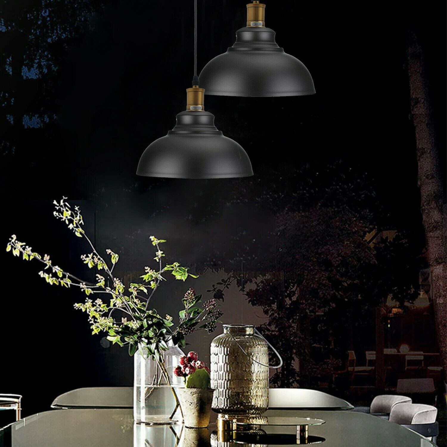 Vintage Industrial Metal Ceiling Pendant Shade Modern Hanging Retro Lights~1292 - LEDSone UK Ltd