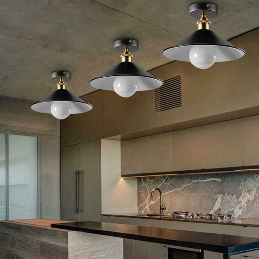 Ceiling Light Round Cone Down Lights Bathroom Kitchen Living Room Ceiling Lamp~1349 - LEDSone UK Ltd