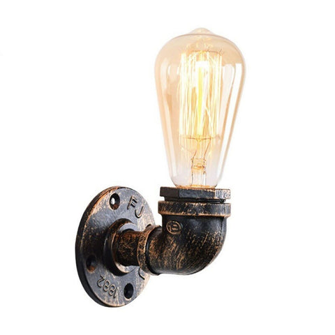 Lampe à conduite d'eau industrielle Vintage, lumière rétro, applique murale Steampunk + ampoule gratuite ~ 2136