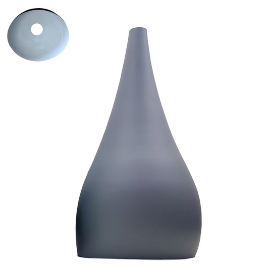 Industriel vintage Tear Drop Grey Color Beat Style pendentif abat-jour E27 support ~ 3974