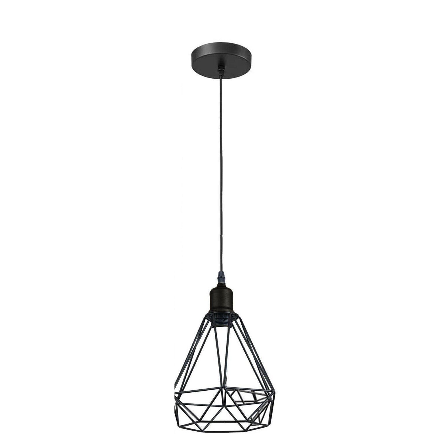 Vintage Industrial Retro Suspended 3 Head Ceiling Pendant Light Lampshade Light~2063 - LEDSone UK Ltd