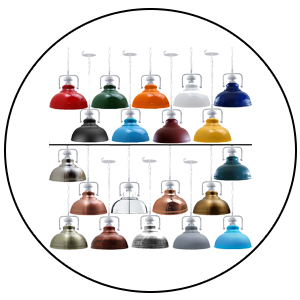 Plafonnier suspendu industriel vintage en métal, grange rétro fendue de différentes couleurs, luminaire d'intérieur ~ 4056