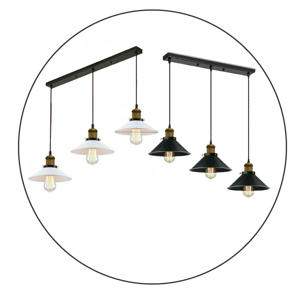 Chandelier Style Ceiling Pendant Light with FREE Bulbs Shade Industrial Loft Lampshades~2565 - LEDSone UK Ltd