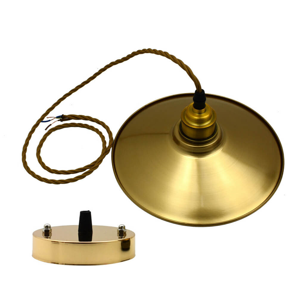 Gold- Lampshade- 3 Core-Twisted