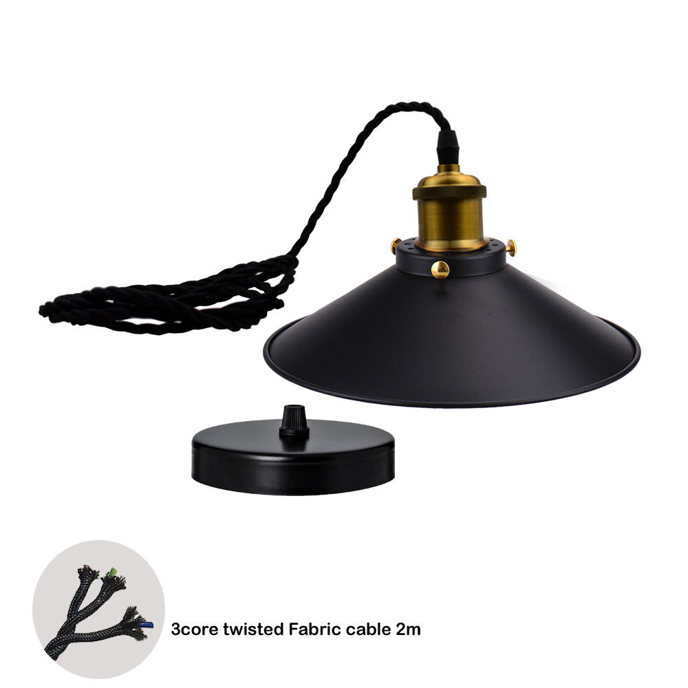 Flat Black-Colour-Lampshades