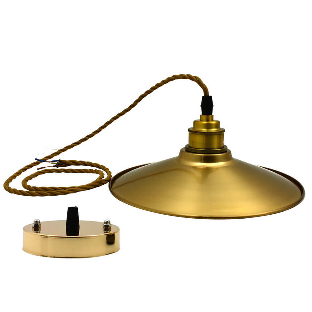 Gold- Lampshade- 3 Core-Twisted