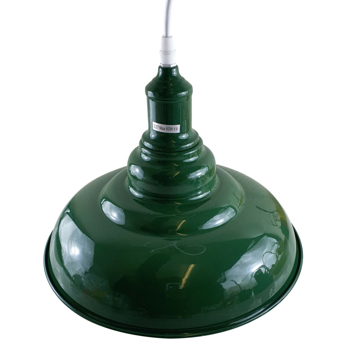 Green colour Modern Vintage Industrial Retro Loft Metal Ceiling Lamp Shade Pendant Light~1646 - LEDSone UK Ltd