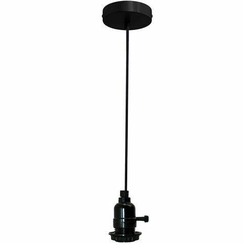 Plafonnier moderne noir à plusieurs voies, raccord d'ampoules LED, abat-jour UK ~ 2257