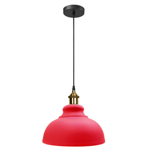 Lampe suspendue rétro à abat-jour industriel Vintage, éclairage de plafond LED pour Restaurant Loft avec ampoule gratuite ~ 2101