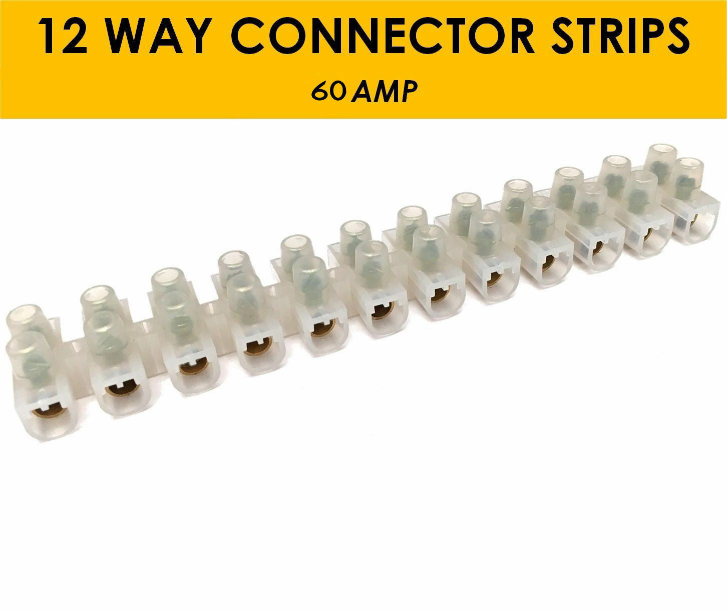 3A-60A Lighting Chock Block Connection 12 Way Electric Wire Terminal Connector - Shop for LED lights - Transformers - Lampshades - Holders | LEDSone UK