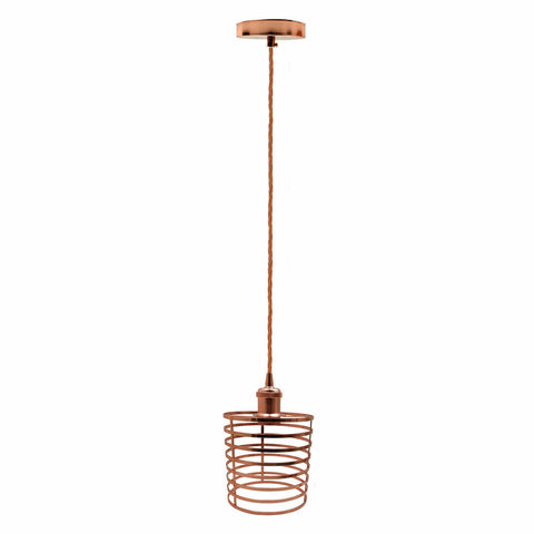 Lampe suspendue style lustre moderne, abat-jour de plafond en métal or rose ~ 2130