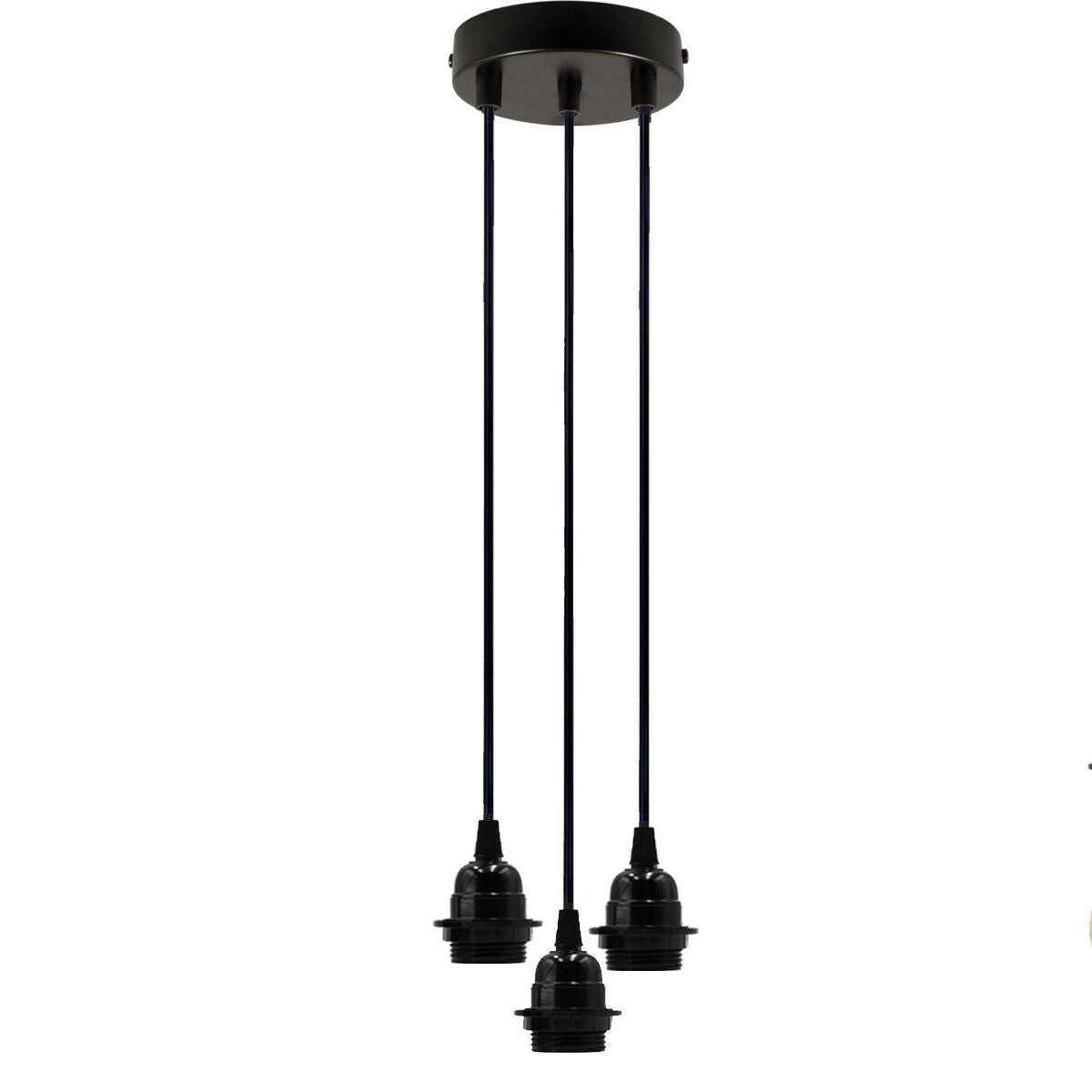 Ceiling E27 DIY Ceiling Rose Light PVC Flex Cluster Pendant Lamp Holder Suspension Set~2278 - LEDSone UK Ltd