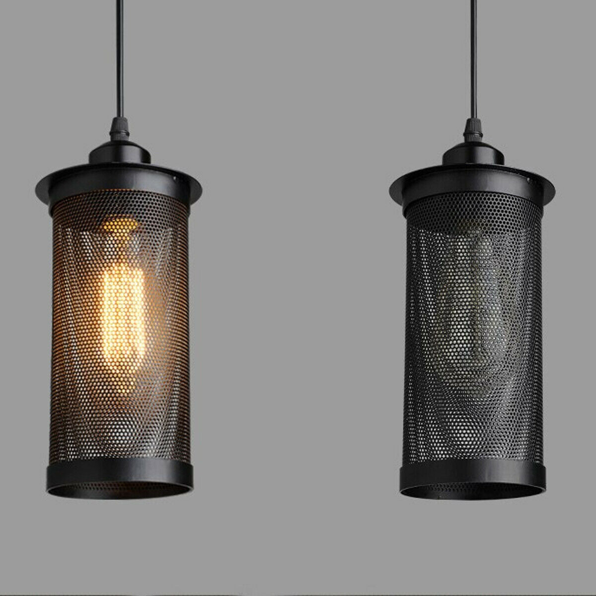 Modern Vintage Industrial Retro Loft Cluster Ceiling Lamp Shade Pendant Light UK~2148 - LEDSone UK Ltd