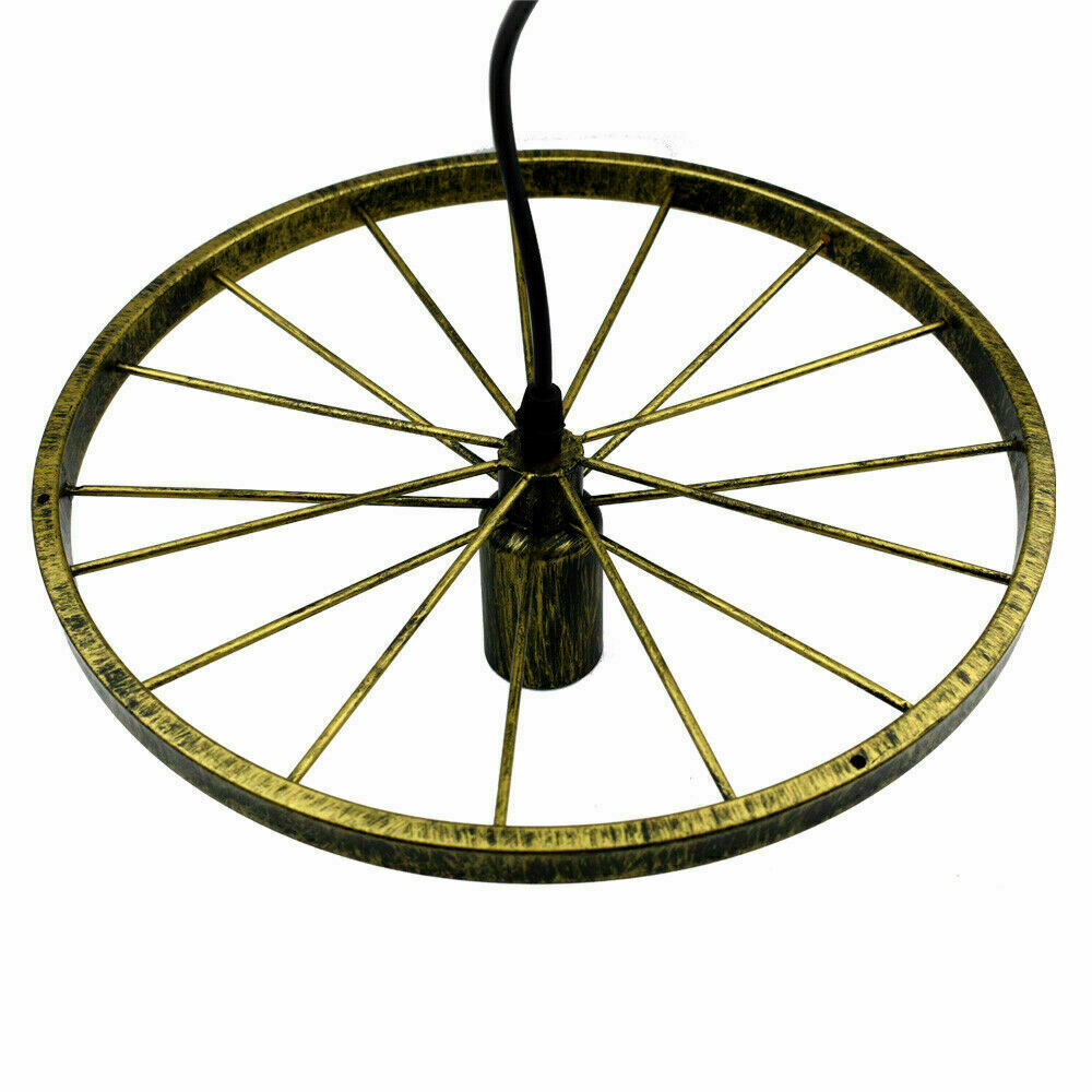 Modern Industrial Retro Pendant Lamp Ceiling Light Wheel Light for Bedroom cafe~2245 - LEDSone UK Ltd