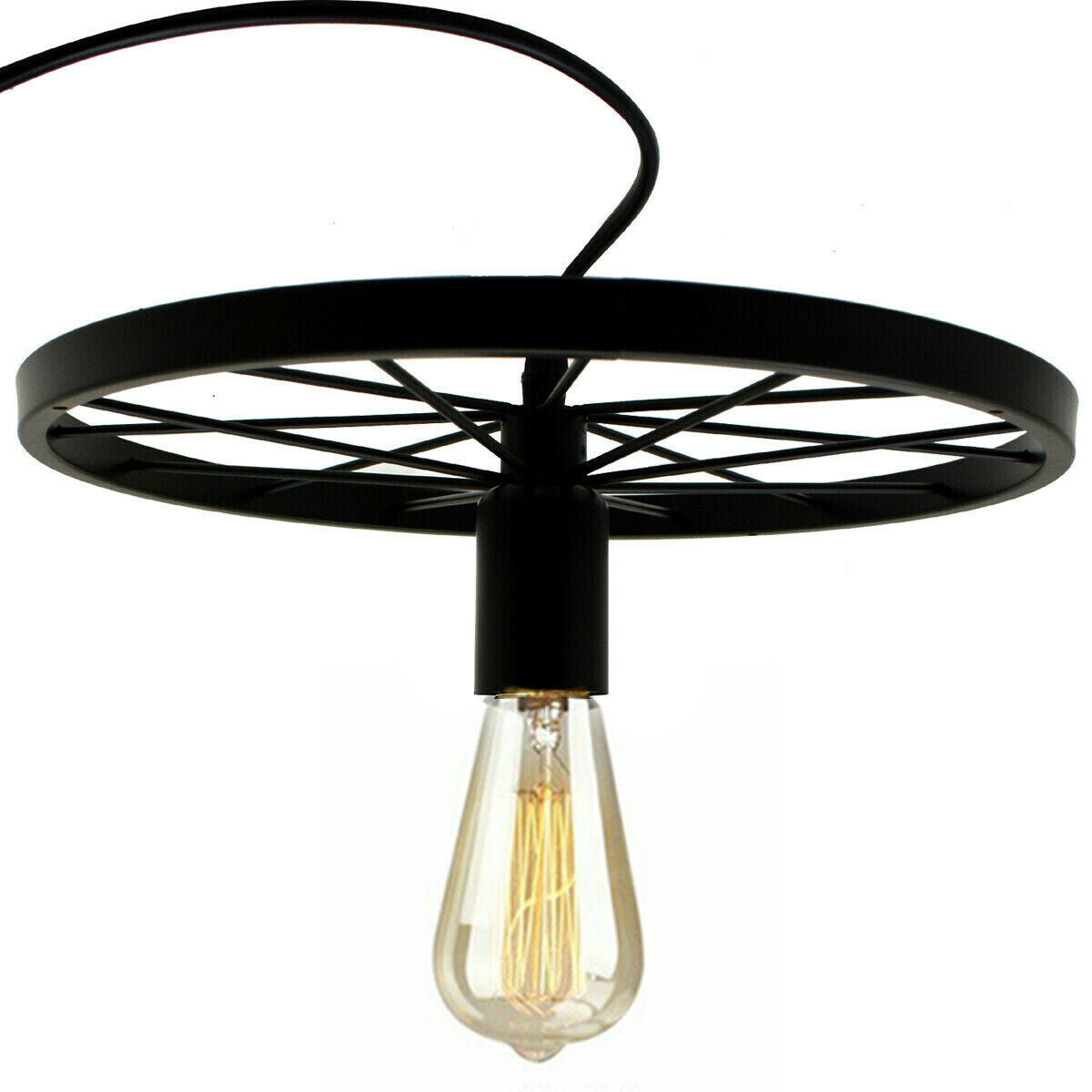 Modern Industrial Retro Pendant Lamp Ceiling Light Wheel Light for Bedroom cafe~2245 - LEDSone UK Ltd