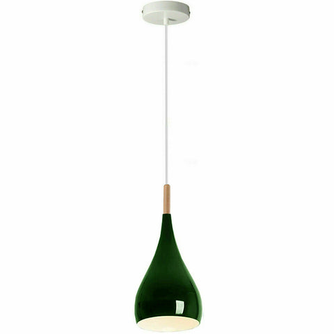 Couleur verte Style rétro plafond en métal suspendu abat-jour Design moderne ~ 1652