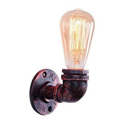 Lampe à conduite d'eau industrielle Vintage, lumière rétro, applique murale Steampunk + ampoule gratuite ~ 2136