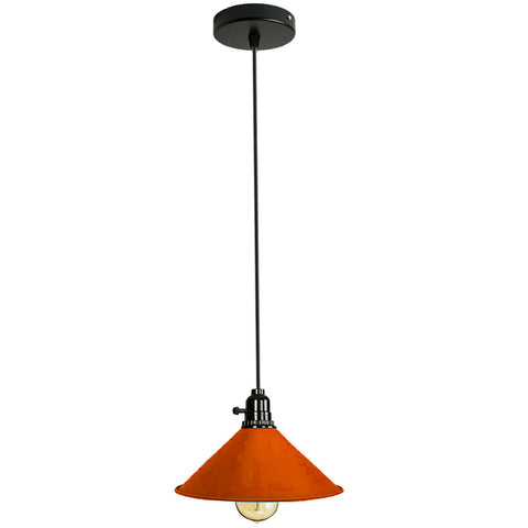 Abat-jour suspendu de plafond en métal industriel Vintage, lumières rétro suspendues modernes ~ 2056