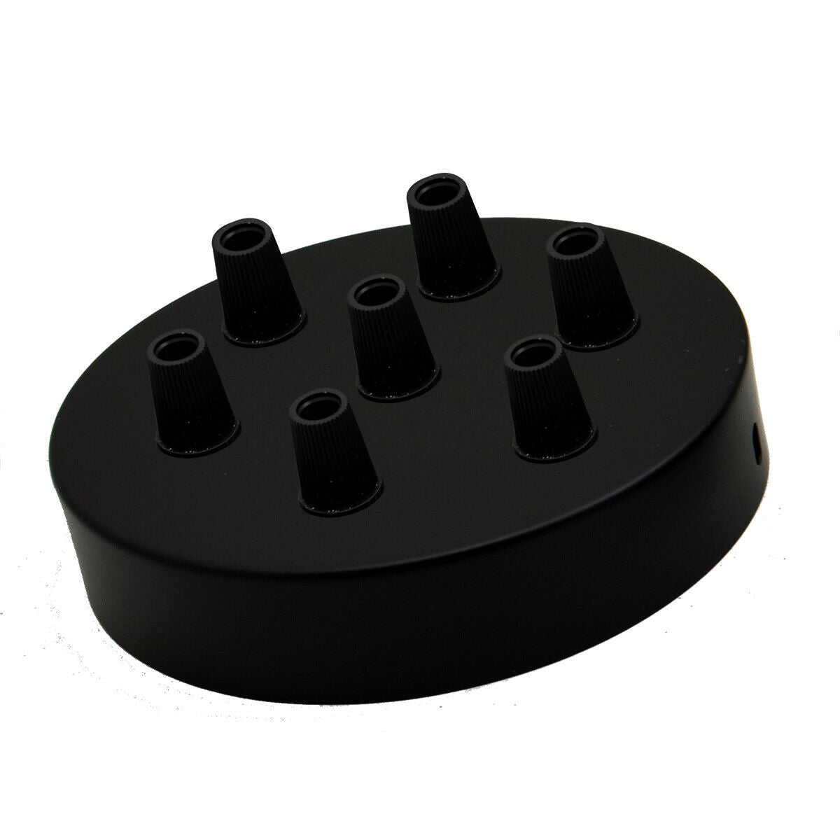 7 Outlet Black Metal Ceiling Rose 120x25mm - Shop for LED lights - Transformers - Lampshades - Holders | LEDSone UK