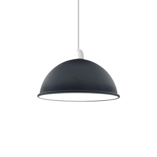 black dome pendant shade