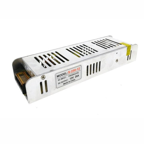 Transformateur LED à tension constante IP20 DC12V 250W 20,8 ampères ~ 3325