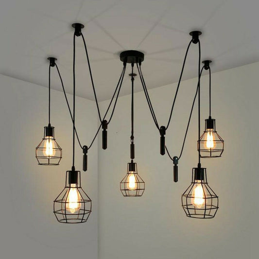 Spider Light Industrial Pendant Light 