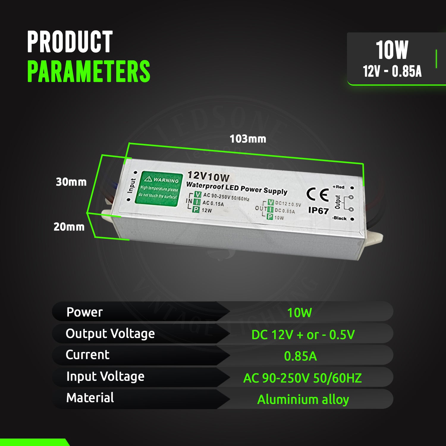 240V To DC 12V Led Driver Power Supply Transformer 