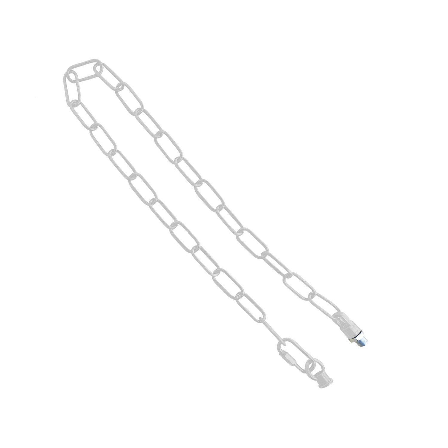 Light Chain for Ceiling Pendant lights chandeliers 38mm x 16mm - White~1048 - LEDSone UK Ltd